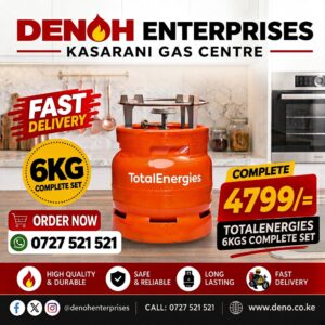 TotalEnergies 6KG complete gas set with cylinder grill and burner