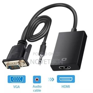 HDMI to VGA Adapter Cable with Audio Jack