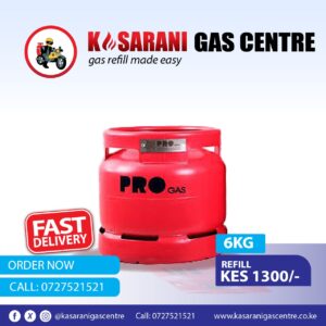 Progas 6kgs Gas Cylinder Refill