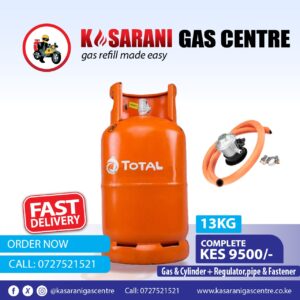 Total Gas (13kg with regulator + pipe + cylinder)