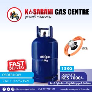 Afri Gas (13kg with regulator + pipe + cylinder)