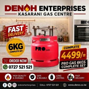 Progas 6KG Complete Gas Set – Gas Cylinder, Grill & Gas Burner