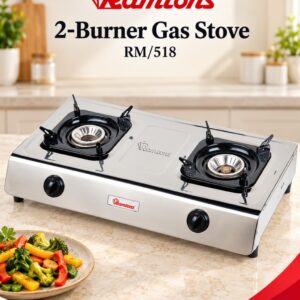 Ramtons RG/518 2-Burner Table Top Gas Cooker – Stainless Steel